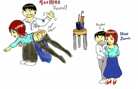 spank the female teacher (HongKongSpanker)