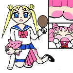 sailor mini moon spanking (sakura_fairy2005)